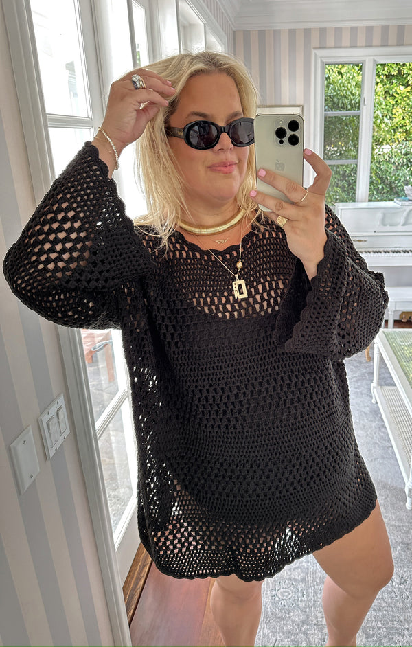Paula Pullover ~ Black Crochet – Show Me Your Mumu