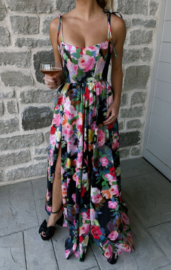 Juliet Maxi Dress, in Moonlit Garden Gala Taffeta, Size: Medium | Show Me Your Mumu