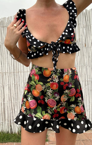 All Night Ruffle Skort ~ Tropical Sangria – Show Me Your Mumu