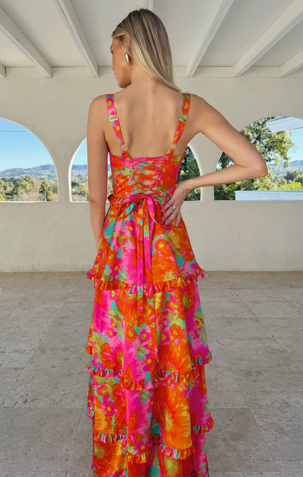 Lady Corset Dress, in Miss Malibu, Size: Small | Show Me Your Mumu