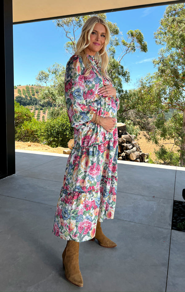 old lady mumu dress Loretta Maxi Dress ~ Dusty Meadows – Show Me Your Mumu