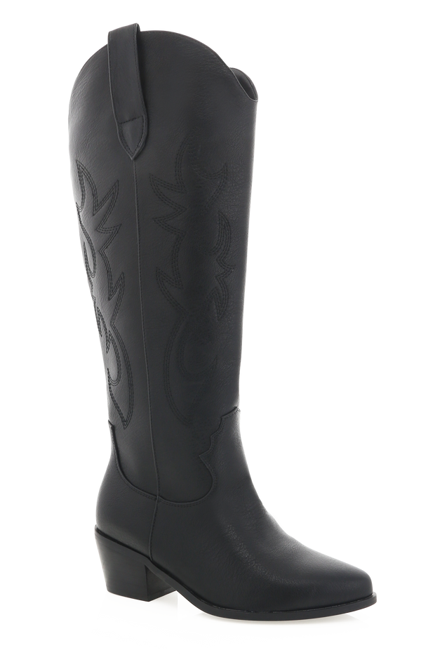 Billini Urson Extra Wide Calf Cowboy Boot ~ Black – Show Me Your Mumu