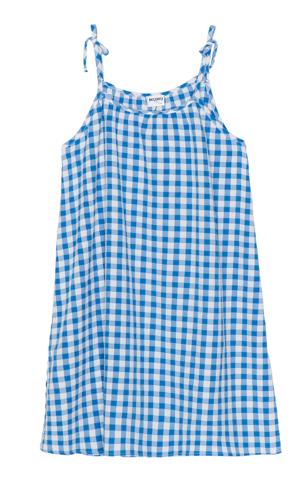 Sidekick Dress ~ Blue Bounty Gingham – Show Me Your Mumu