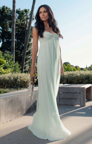 pistachio green dress for wedding Paola Strapless Gown main image 1