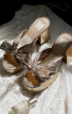 Dolce Vita Blare Bow Heel ~ Platinum