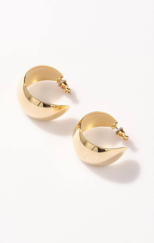 Faithy Jewels Large Lucy Hoop Earrings ~ Gold – Show Me Your Mumu