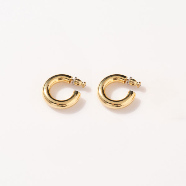 Faithy Jewels Everyday Hoop Earrings ~ 18K Gold Plated – Show Me Your Mumu