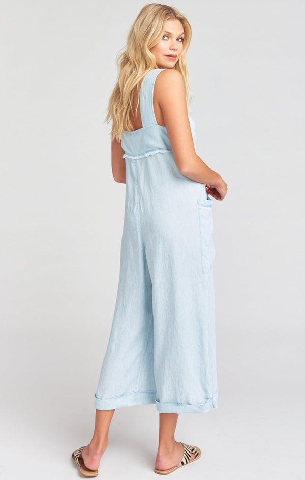 Run Around Jumpsuit ~ Beige Everyday Stripe – Show Me Your Mumu