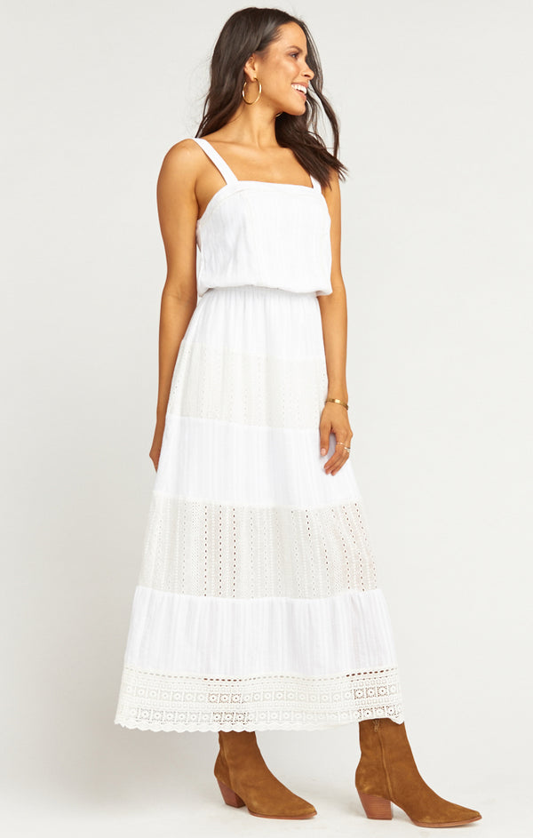 Show Me Your Mumu Fairytale Maxi Dress ~ White Tulle S
