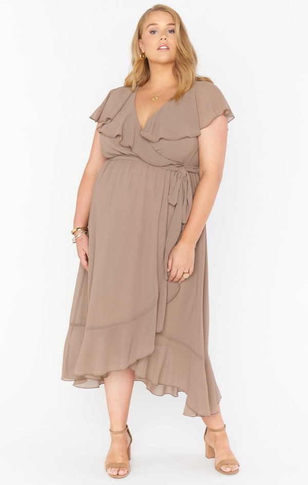 Jess Ruffle Midi Dress - sold Dune