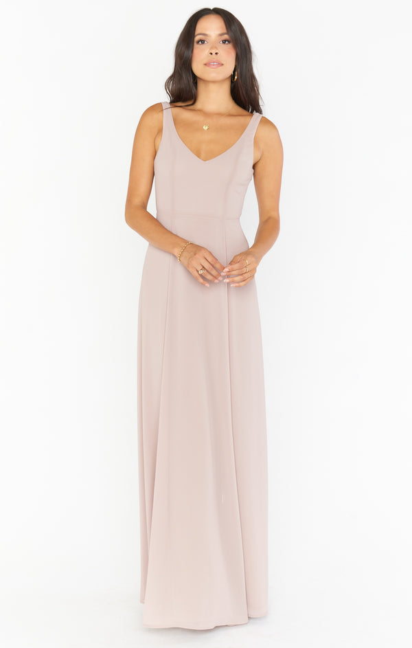 Show Me Your Mumu Liz online Maxi Dress in Soft Beige Chiffon M