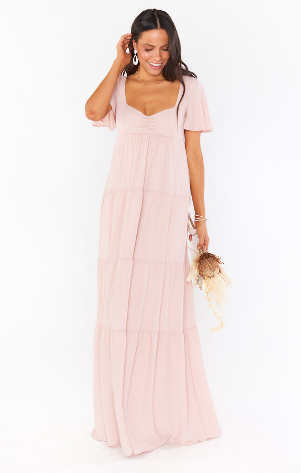 your day by nicole bridesmaid dresses Maxi Dress, in Dusty Blush Crisp mumu dress sleep