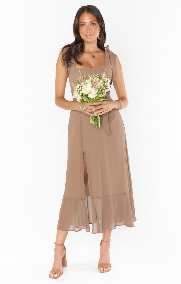 Claire Midi Dress ~ Dune Chiffon – Show Me Your Mumu