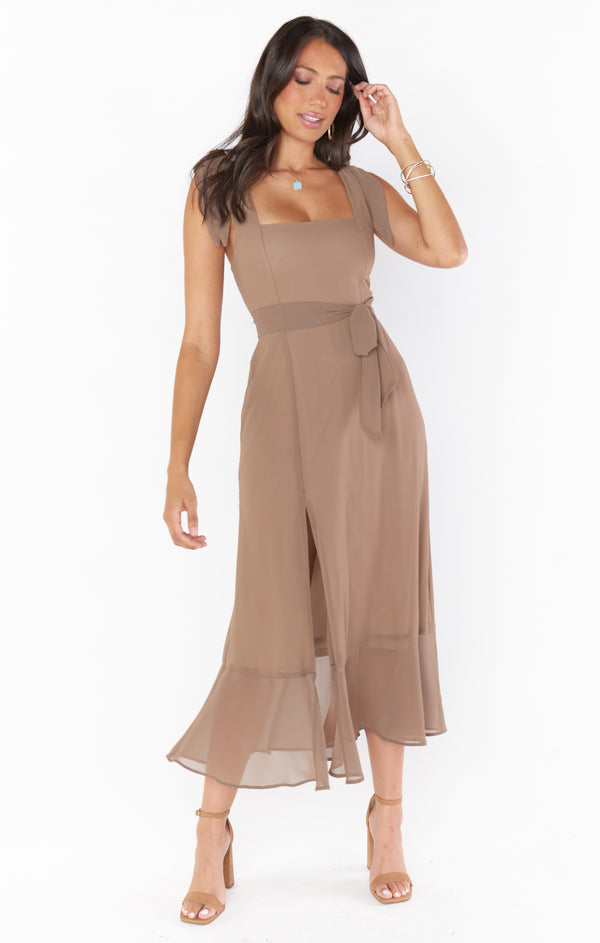 Claire Midi Dress ~ Dune Chiffon – Show Me Your Mumu