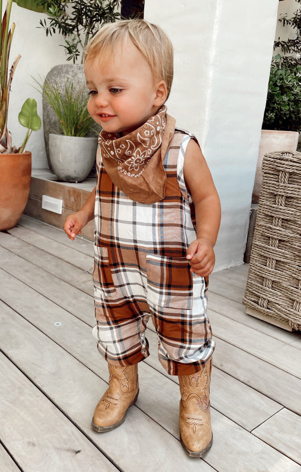 The Case Onesie ~ Tan Plaid – Show Me Your Mumu