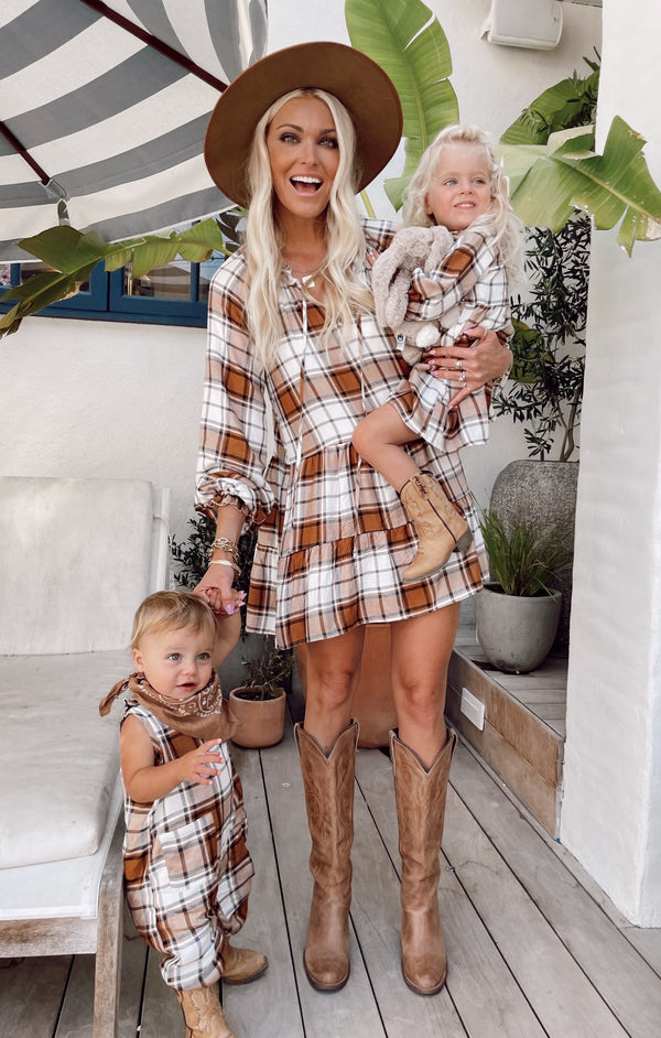 The Case Onesie ~ Tan Plaid – Show Me Your Mumu