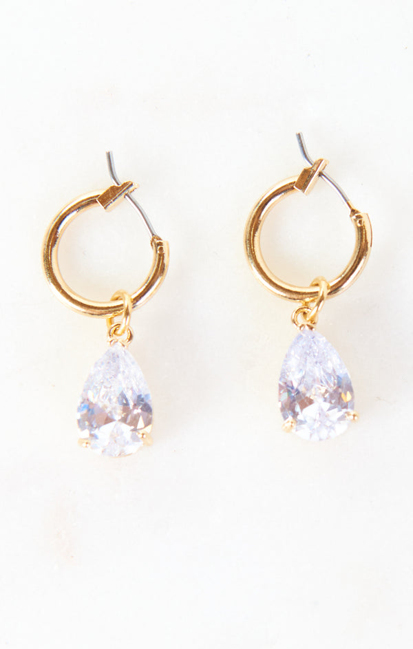 Vanessa Mooney Isabella Diamond Hoops ~ Gold – Show Me Your Mumu