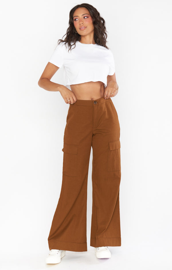 Courtright Cargo Pants ~ Camel – Show Me Your Mumu