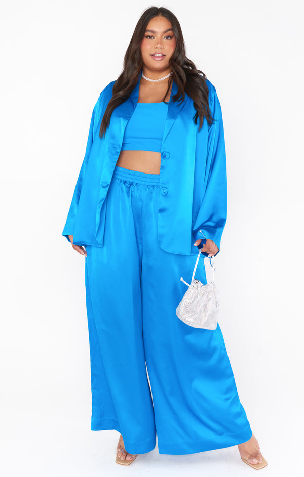 Mumu Blue shops Stretchy Blue Pants