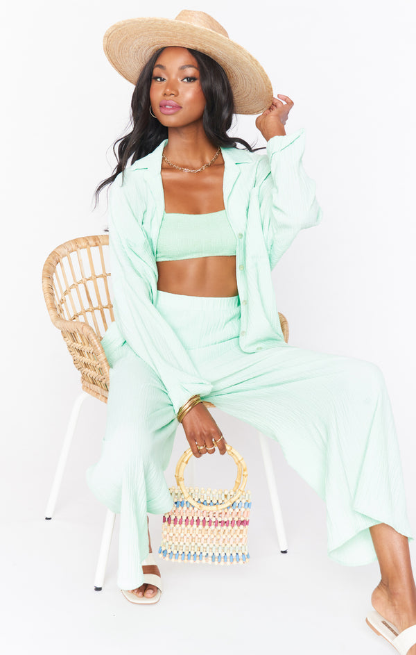 Destin Top ~ Green Melon Scrunch – Show Me Your Mumu