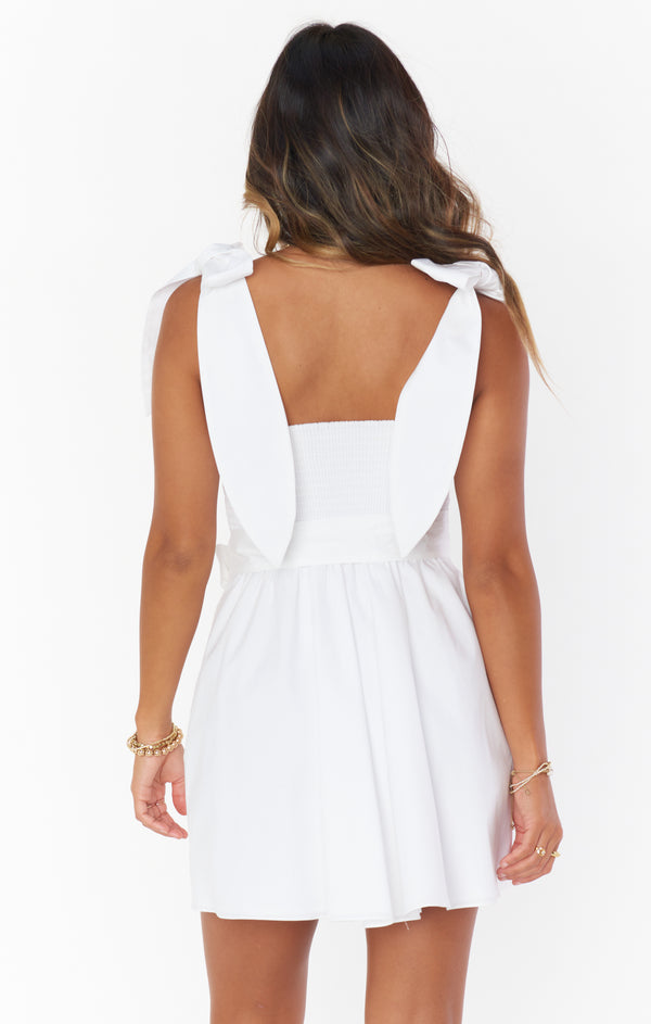 Show Me Your Mumu Allure Shirt Dress store in White Poplin L