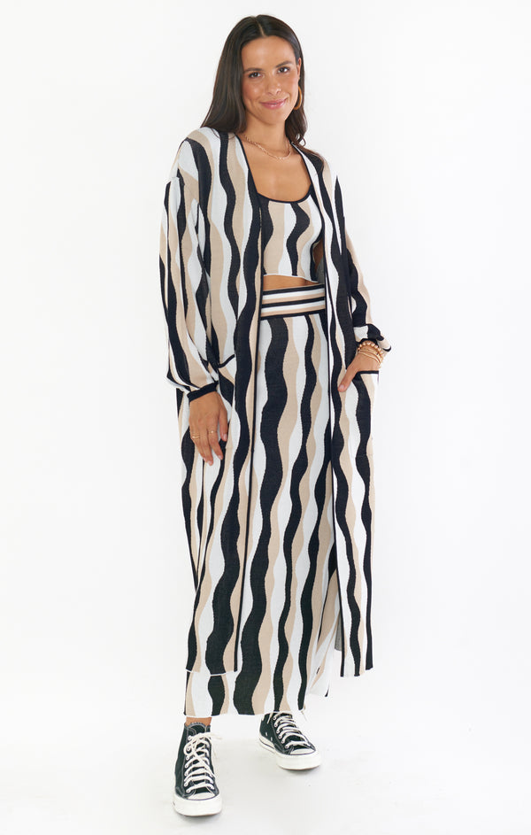 Out and About Cardi ~ Squiggle Stripe Knit – Show Me Your Mumu