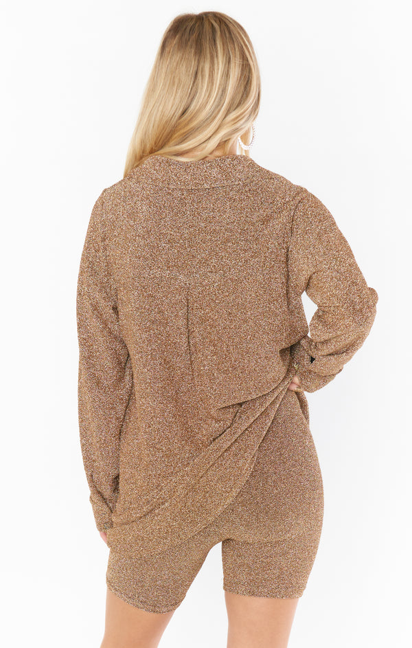 Bop Around Biker Shorts ~ Gold Shimmy Shine – Show Me Your Mumu