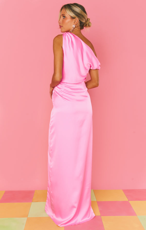 show me your mumu jolie maxi dress Jodie ~ Pink Luxe Satin – cotton-dressing-gown H&M Cream White Black cinching corset bodice and Color:White-04