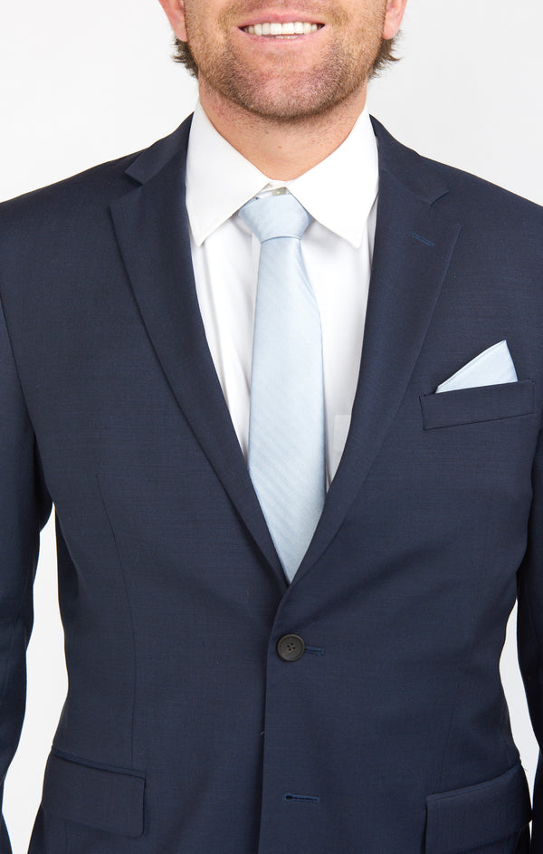 Nico Neck Tie ~ Steel Blue Solid – Show Me Your Mumu