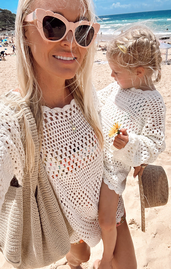 Lil Paula Pullover ~ White Crochet – Show Me Your Mumu Lil Paula Pullover ~ White Crochet – Show Me Your Mumu