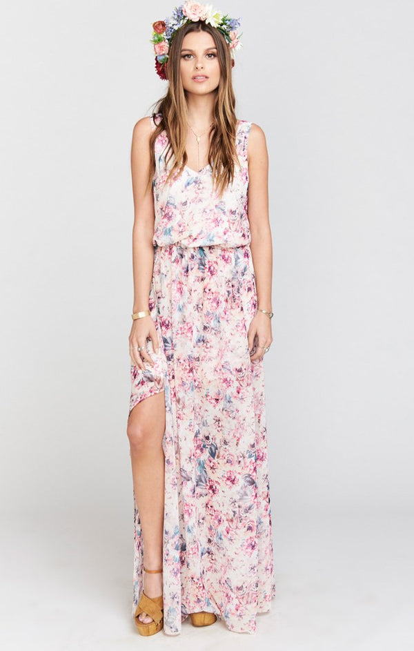 Show Me Your Mumu Kendall Maxi Dress in Ivory outlet Crisp Small