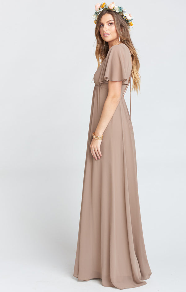 Faye flutter maxi store dress