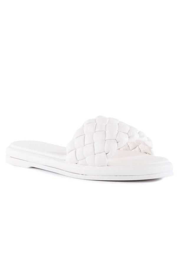 Seychelles puffy top woven slide sandals
