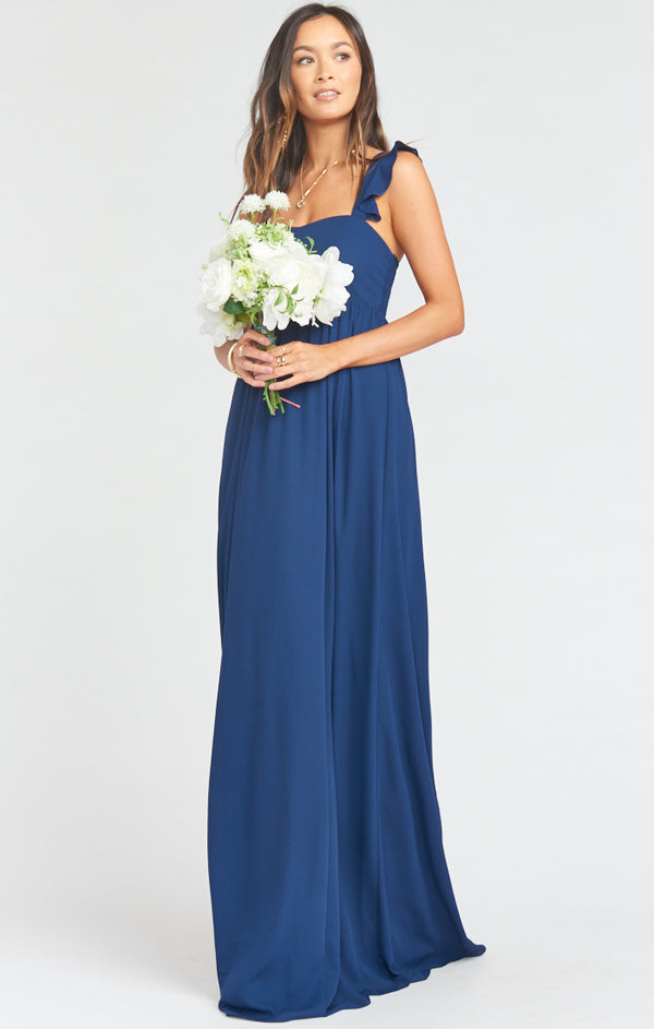 Show sale Me Your MuMu Rebecca Bridesmaid Dress XS Navy NEW NWT Retail $184