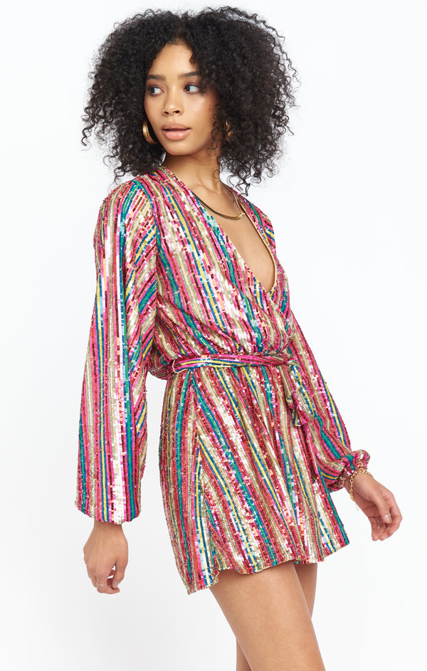 Wear Me Out Dress ~ Disco Rainbow Stripe – Show Me Your Mumu