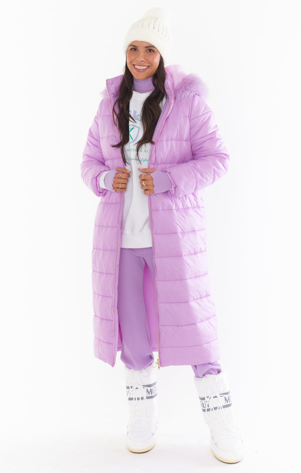 Snowmass Puffer Jacket ~ Powder Purple with Faux Fur – Show Me Your Mumu Snowmass Puffer Jacket ~ Powder Purple with Faux Fur – Show Me Your Mumu