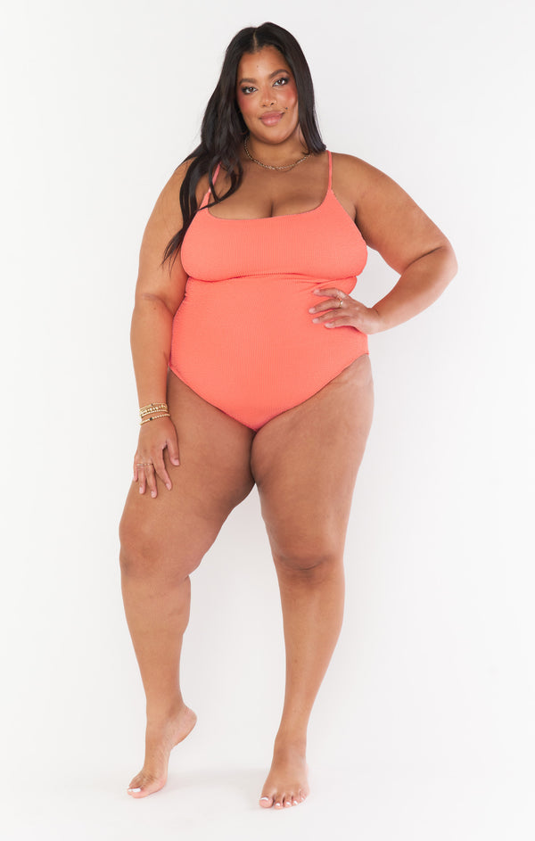 Positano One Piece ~ Neon Melon Scrunch – Show Me Your Mumu