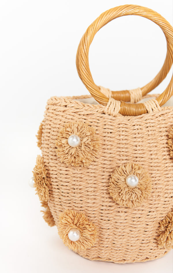 Perla Circle Handle Bag ~ Natural – Show Me Your Mumu