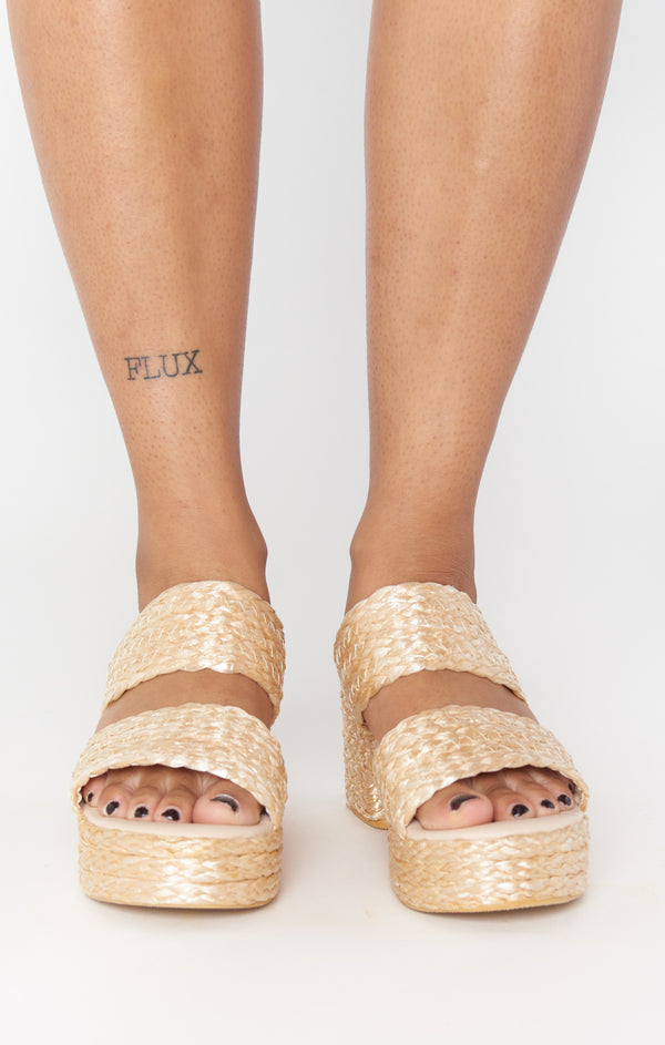 Ocean ave espadrille discount platform slide sandal