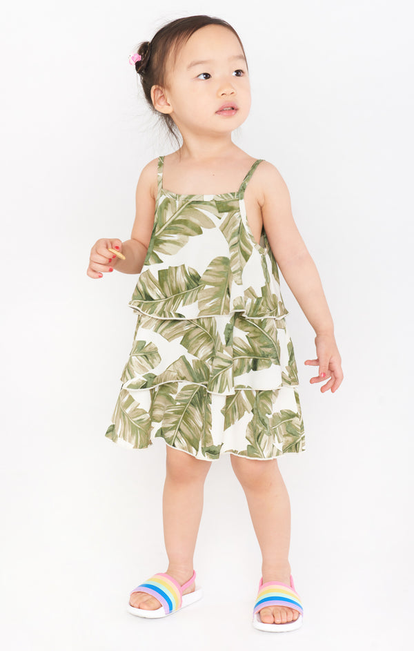 Reagan Ruffle Dress ~ Green Majestic Palm – Show Me Your Mumu Reagan Ruffle Dress ~ Green Majestic Palm – Show Me Your Mumu
