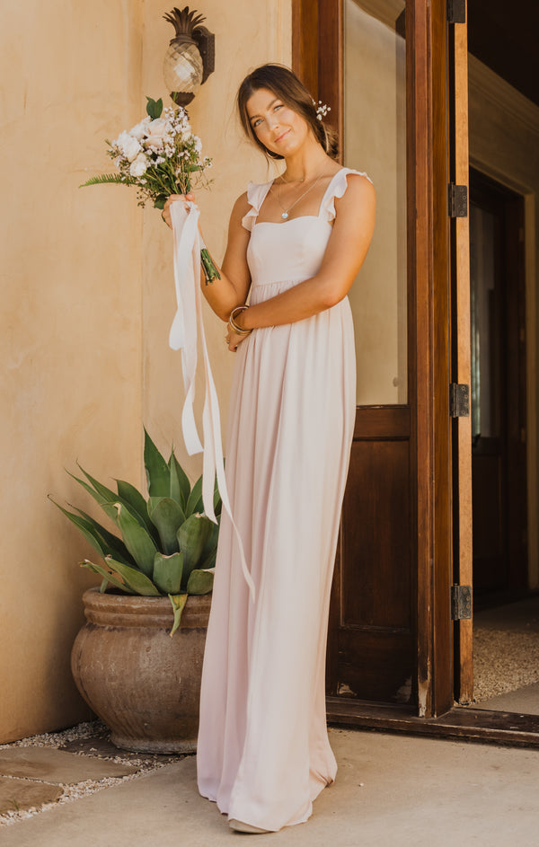 Jenn maxi dress dusty blush crisp hotsell