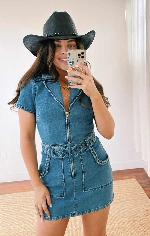 Show Me Your Mumu Outlaw outlet Denim Dress size Small