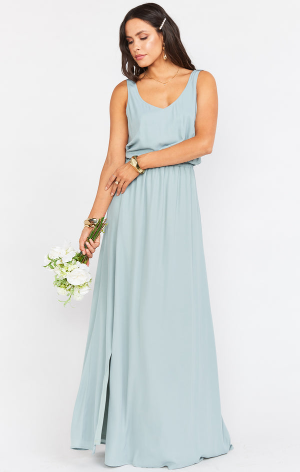 Jenn maxi dress silver sage clearance crisp