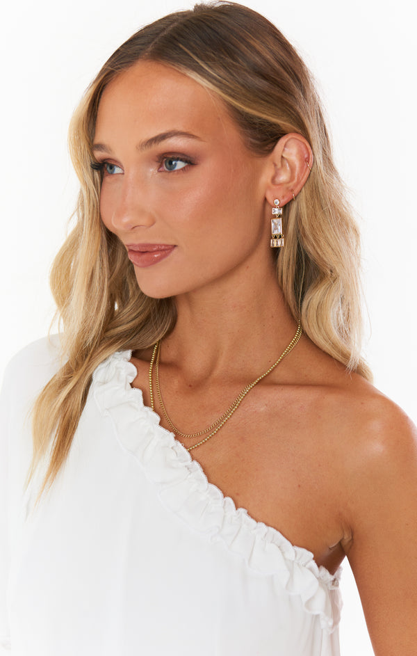 LUV AJ Baguette Shaker Statement Studs ~ Gold Plated – Show Me Your Mumu LUV AJ Baguette Shaker Statement Studs ~ Gold Plated – Show Me Your Mumu