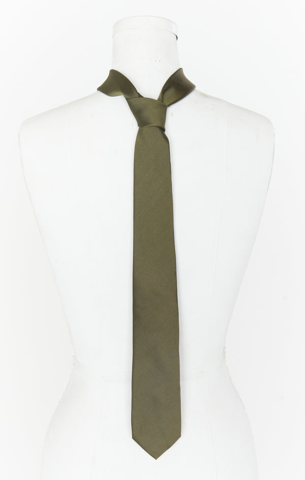 Nico Neck Tie ~ Rich Olive Solid – Show Me Your Mumu