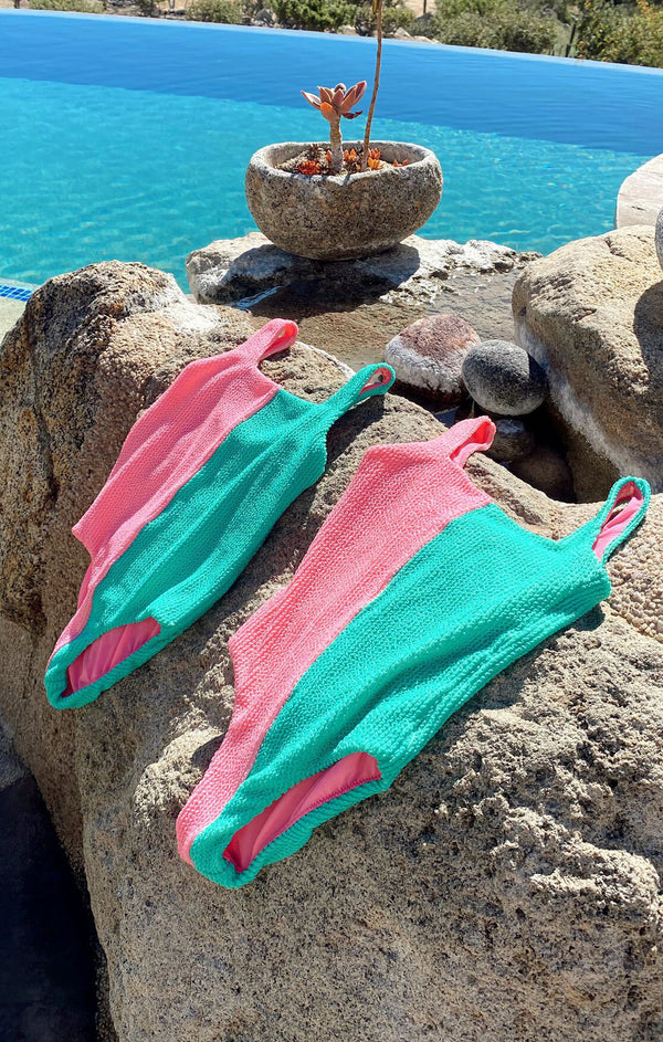 Little Scrunch One Piece ~ Watermelon Mint Scrunch – Show Me Your Mumu