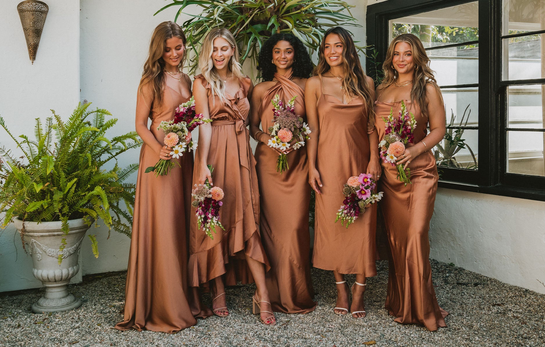 Plus Size Brown Bridesmaid Dresses One Shoulder Long Mermaid With Slit  Wedding Party Dress For African Women Maid Of Honor - AliExpress