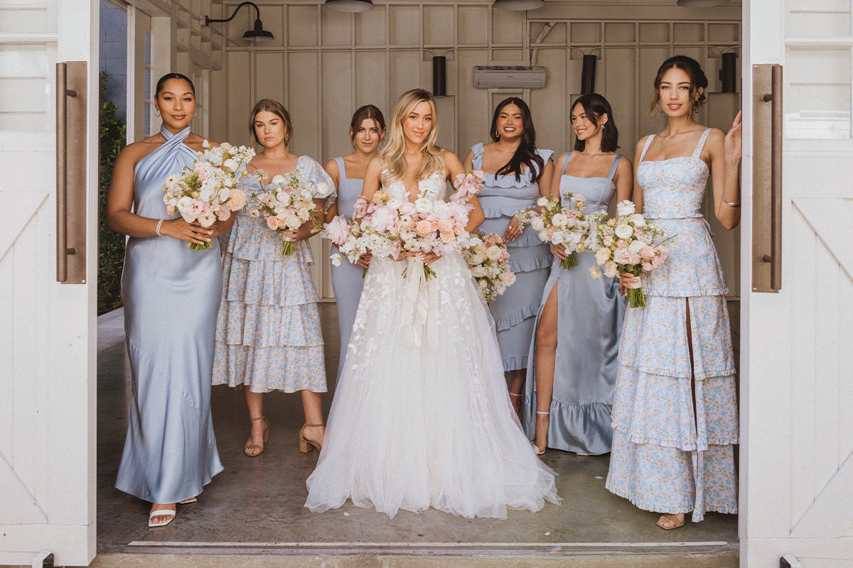 How to Nail the Mismatched Bridesmaids Dresses Look