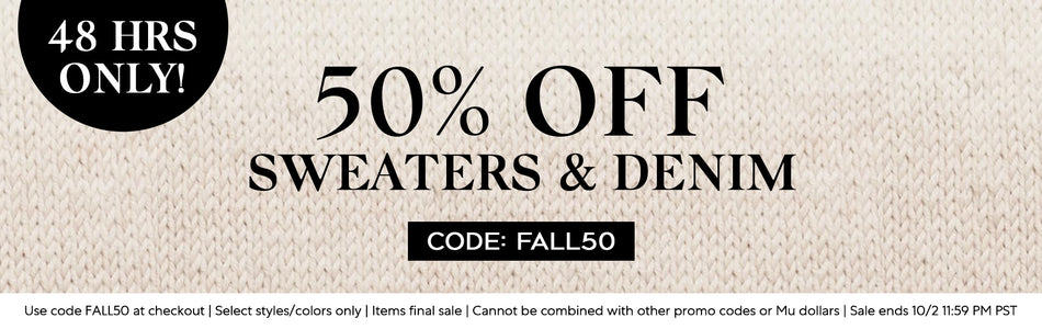 Sweaters & Denim Flash Sale