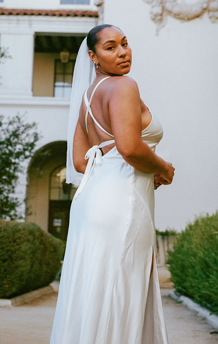 Anderson Maxi Dress ~ Ivory Luxe Satin – Show Me Your Mumu